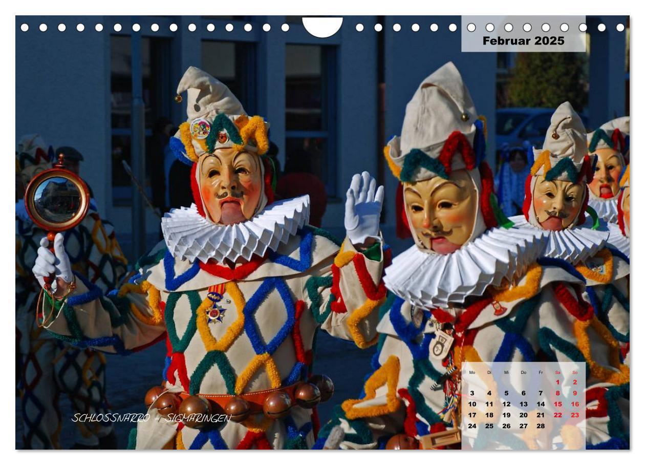 Bild: 9783435569571 | Schwäbisch alemannische Fasnet (Wandkalender 2025 DIN A4 quer),...