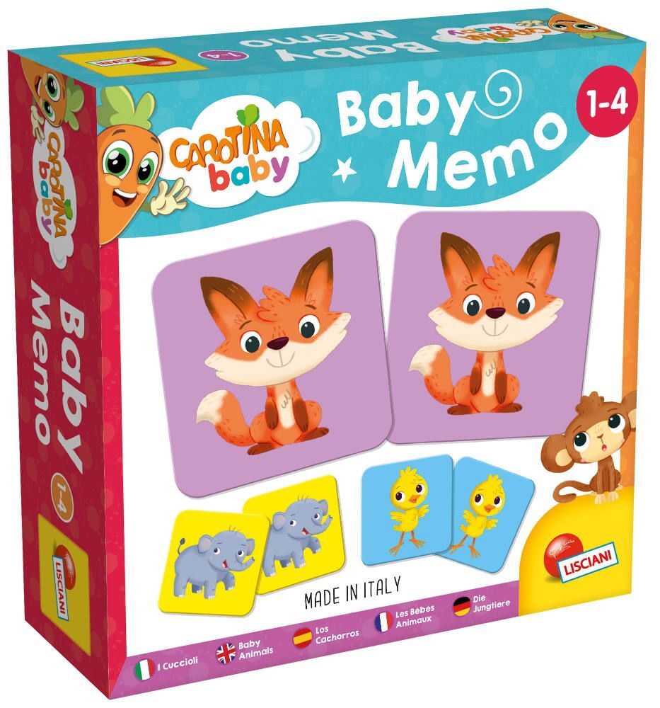 Cover: 8008324080052 | CAROTINA BABY MEMO Puppen | Spiel | Kartonschachtel | 80052 | Deutsch