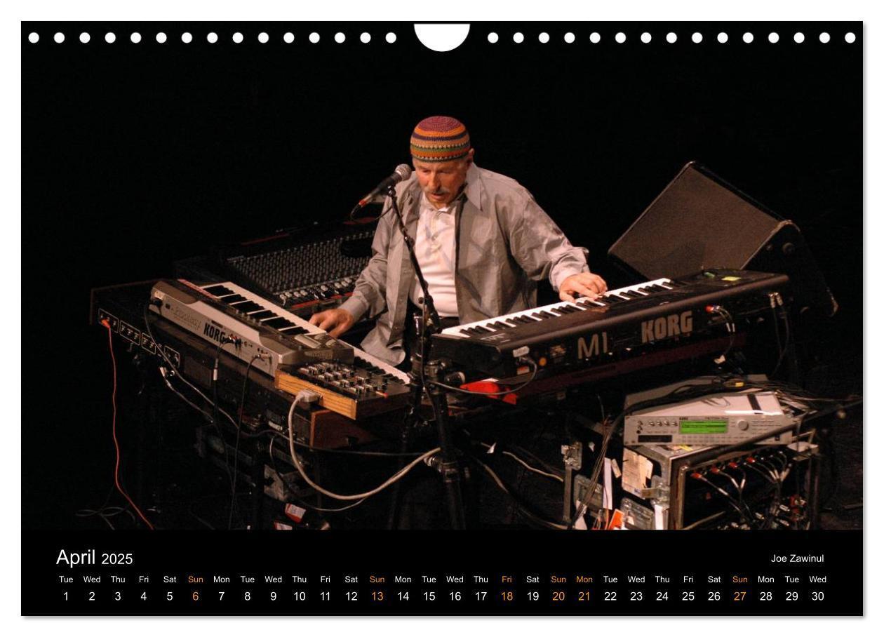 Bild: 9781325994519 | Jazz Pianists 2025 (Wall Calendar 2025 DIN A4 landscape), CALVENDO...