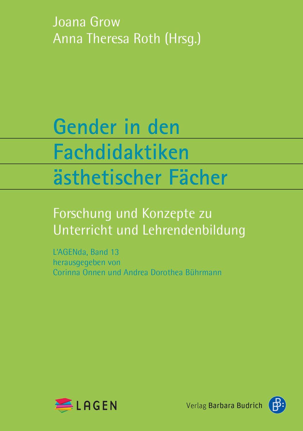 Cover: 9783847426646 | Gender in den Fachdidaktiken ästhetischer Fächer | Joana Grow (u. a.)