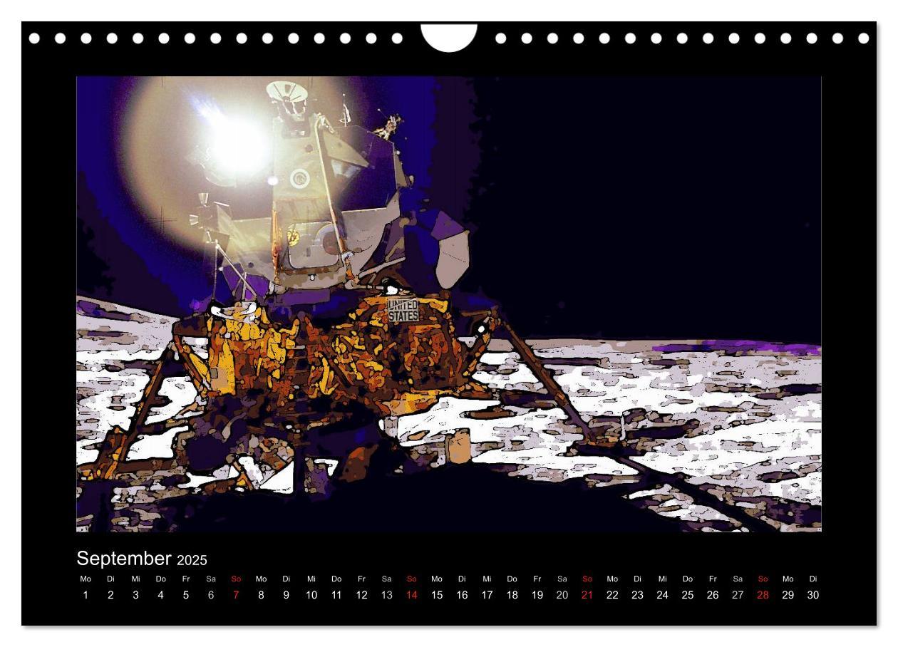 Bild: 9783435709809 | Landing On The Moon Like A Cartoon (Wandkalender 2025 DIN A4 quer),...