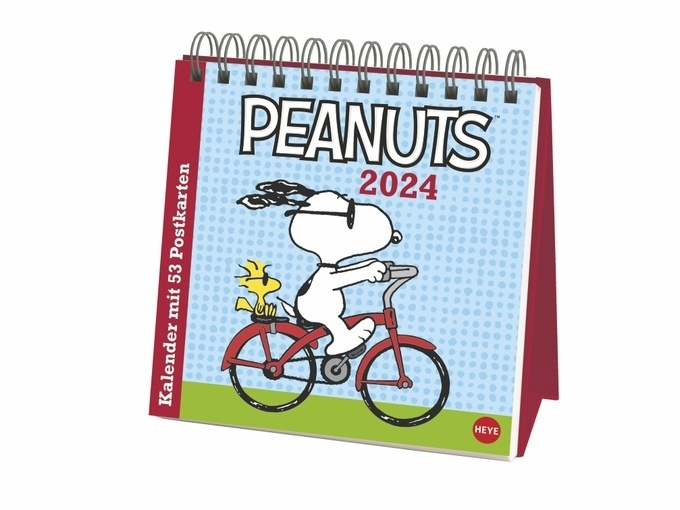 Cover: 9783756402533 | Peanuts Premium-Postkartenkalender 2024. Kultiger Tischkalender mit...