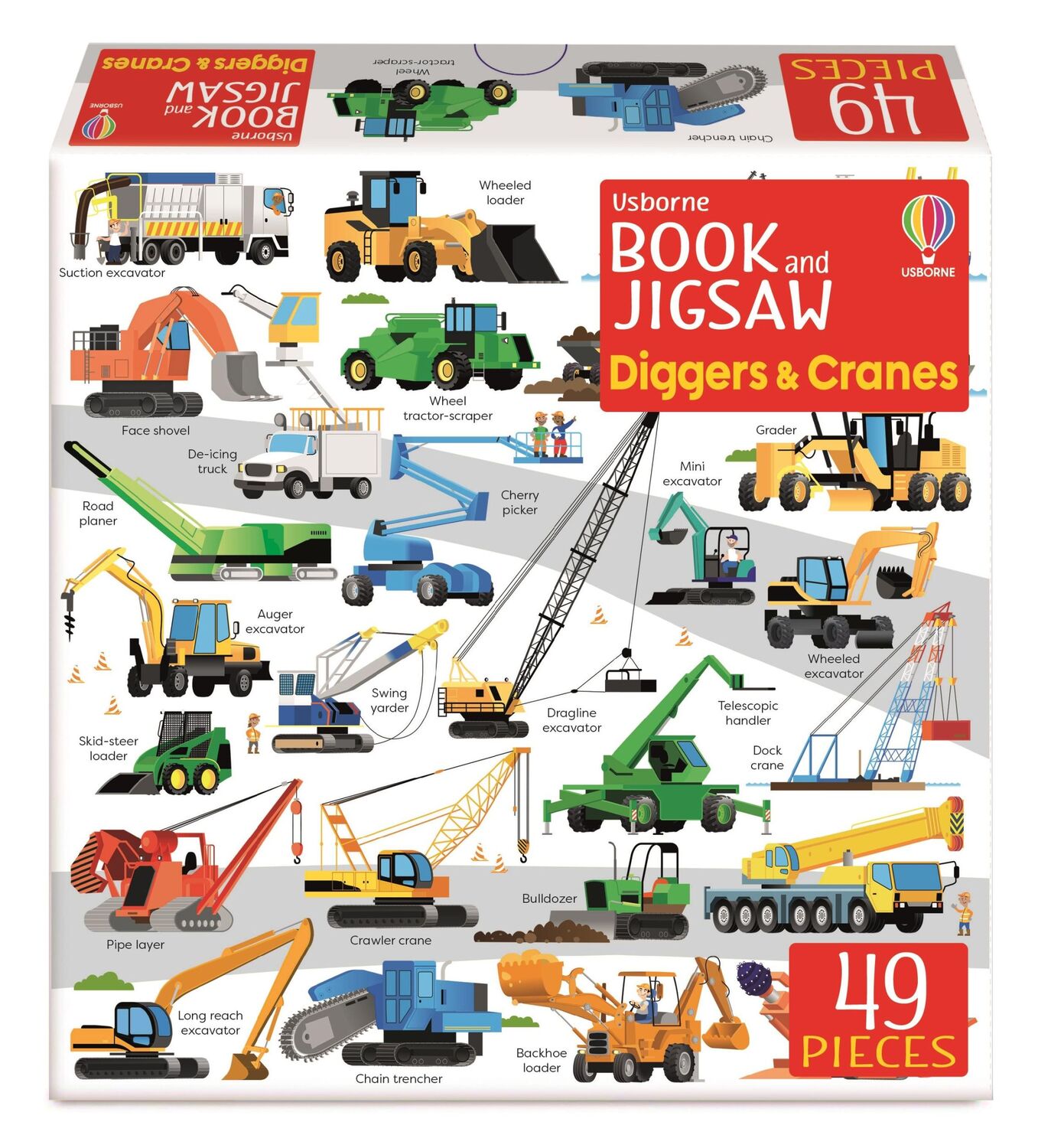 Cover: 9781803704821 | Usborne Book and Jigsaw Diggers and Cranes | Sam Smith | Taschenbuch