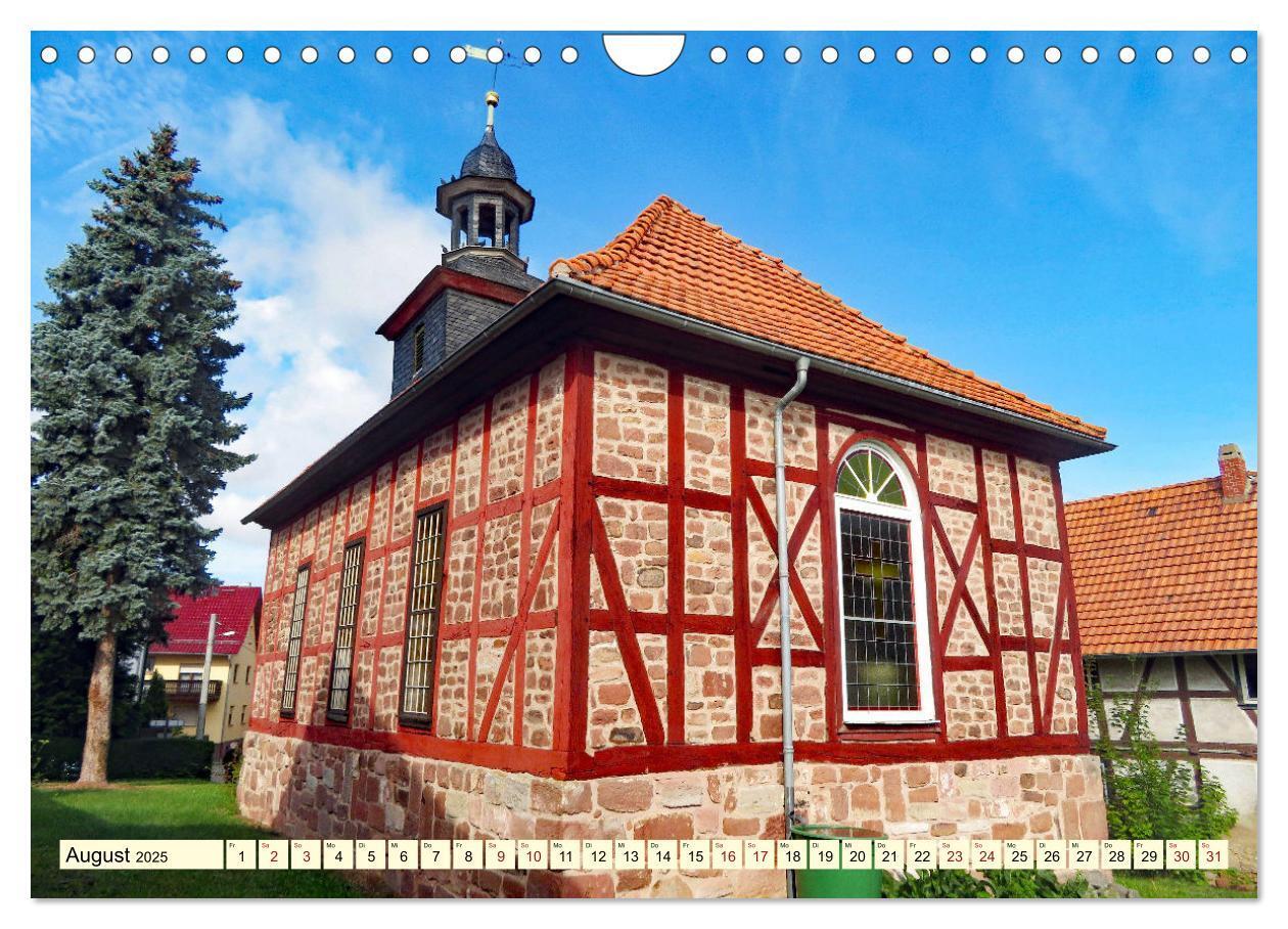 Bild: 9783435032617 | Fachwerkhäuser - Kirchen in Thüringen (Wandkalender 2025 DIN A4...