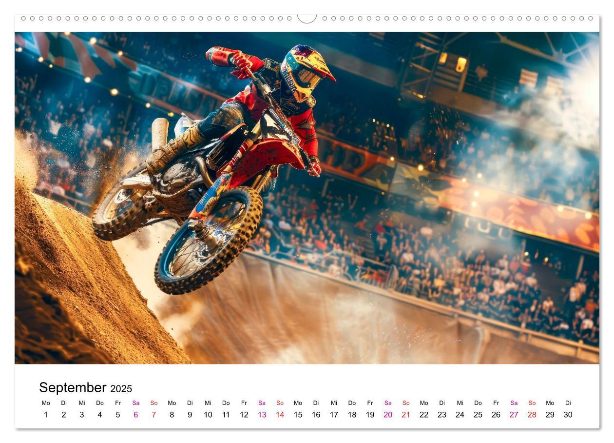 Bild: 9783457148044 | Motocross Erlebnisse (Wandkalender 2025 DIN A2 quer), CALVENDO...