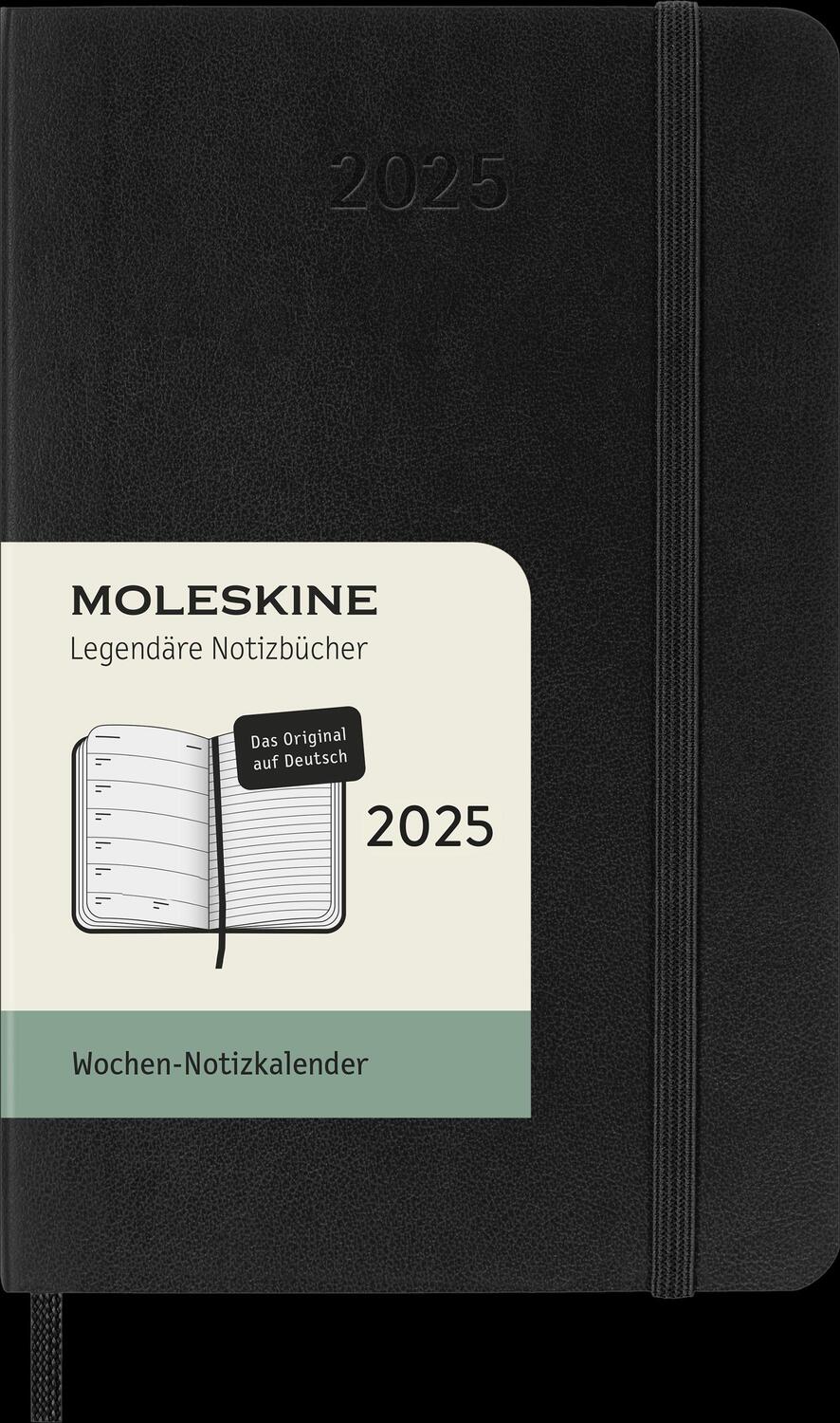 Bild: 8056999270377 | Moleskine 12 Monate Wochen Notizkalender Deutsch 2025, Pocket/A6, 1...