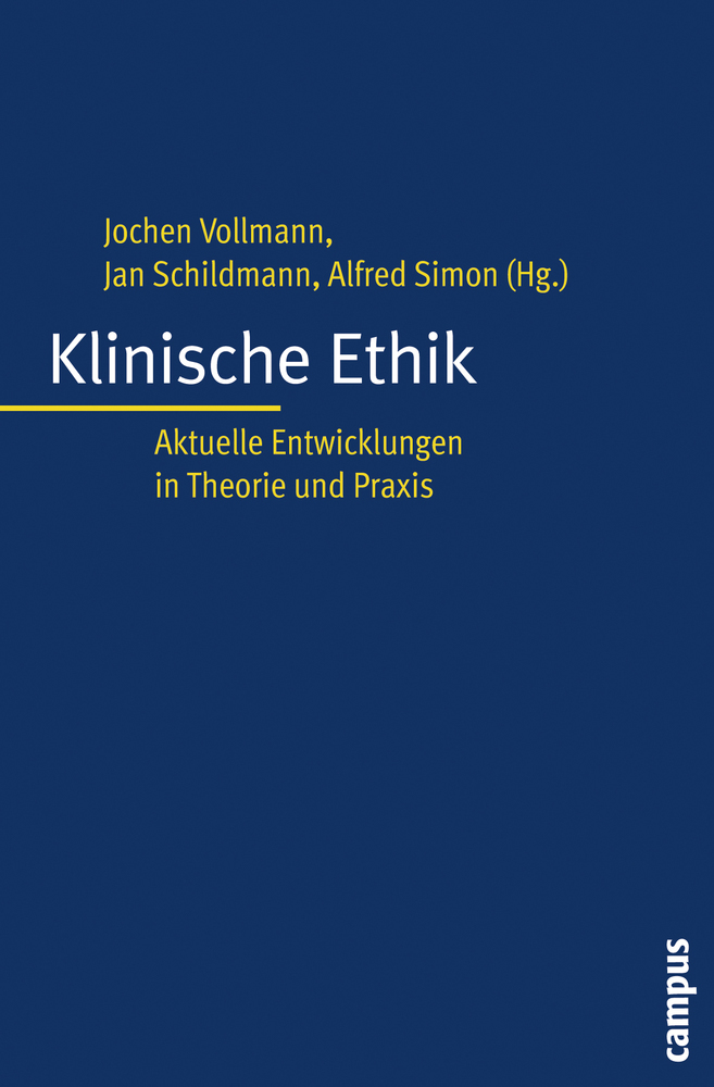 Cover: 9783593390529 | Klinische Ethik | Aktuelle Entwicklungen in Theorie und Praxis | Buch