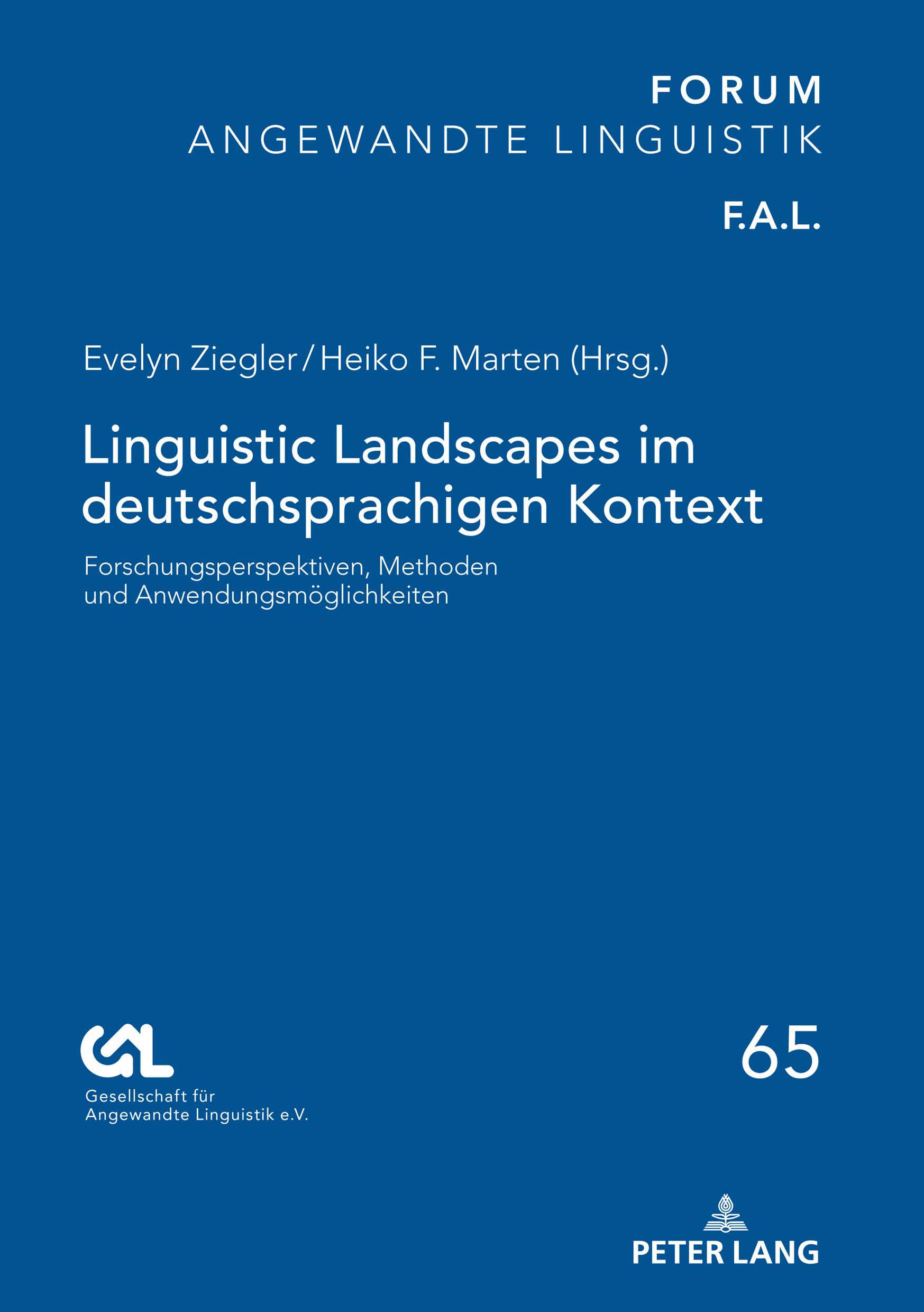 Cover: 9783631791103 | Linguistic Landscapes im deutschsprachigen Kontext | Ziegler (u. a.)