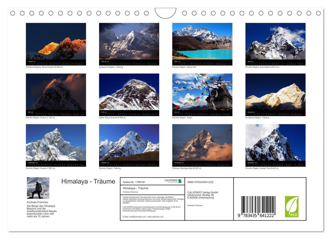 Bild: 9783435641222 | Himalaya - Träume (Wandkalender 2025 DIN A4 quer), CALVENDO...