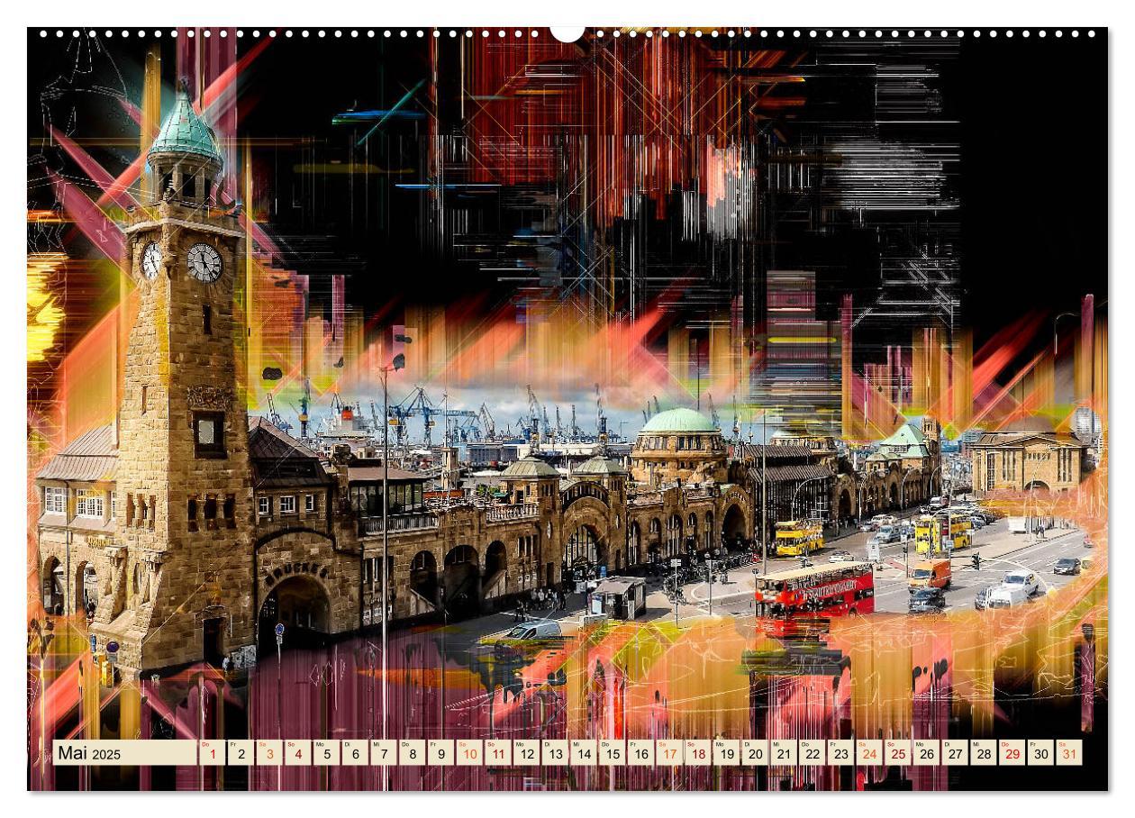 Bild: 9783435266203 | Hamburg abstrakt (Wandkalender 2025 DIN A2 quer), CALVENDO...