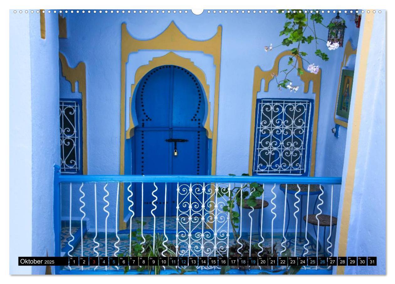 Bild: 9783435618439 | Chefchaouen - Sinfonie in Blau und Weiß (Wandkalender 2025 DIN A2...