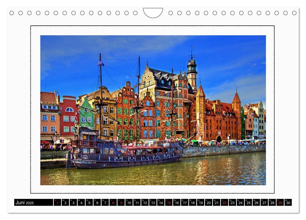 Bild: 9783435665983 | Danzig Gdansk (Wandkalender 2025 DIN A4 quer), CALVENDO Monatskalender