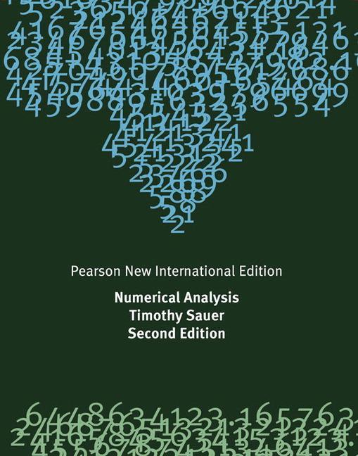 Cover: 9781292023588 | Numerical Analysis | Pearson New International Edition | Timothy Sauer