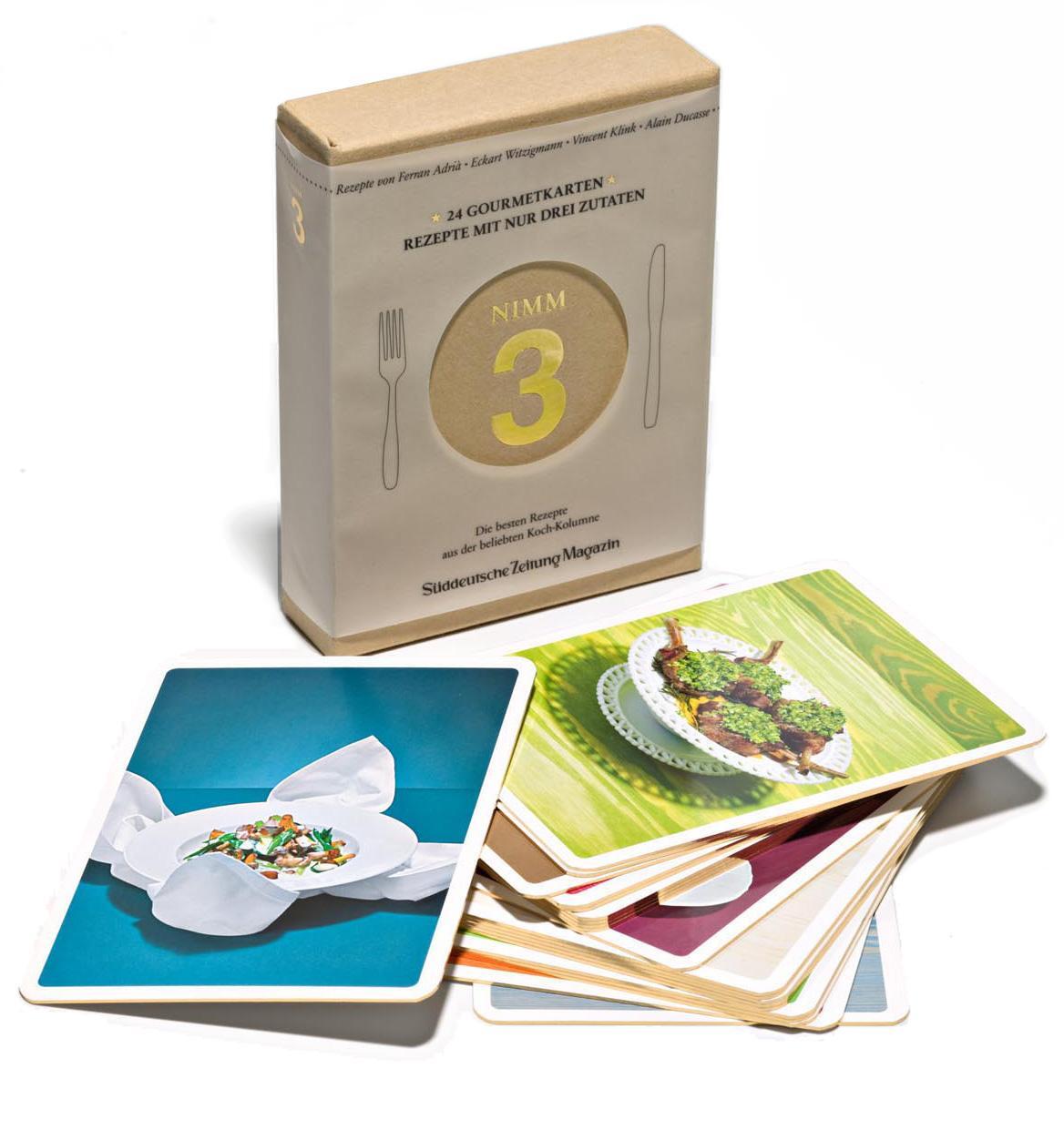 Cover: 9783934657281 | Nimm 3 Gourmetkarten | Rezepte mit nur 3 frischen Zutaten | Box | 2009