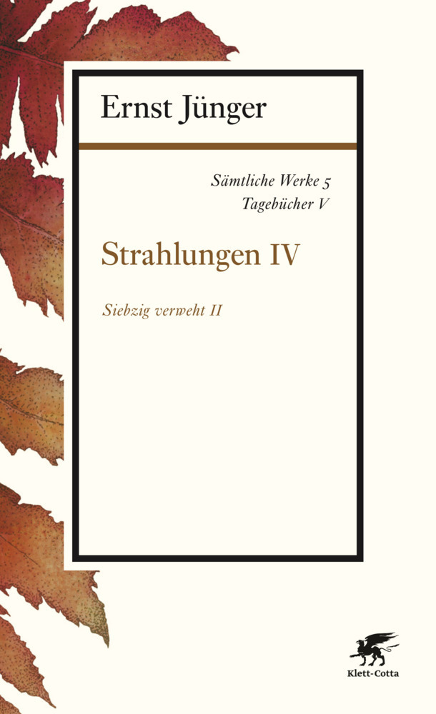 Cover: 9783608963052 | Strahlungen. Tl.4 | Ernst Jünger | Taschenbuch | 2015 | Klett-Cotta