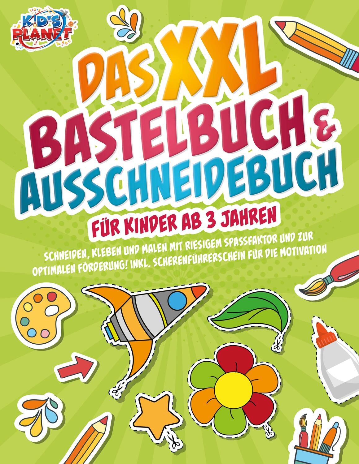 Cover: 9783989350885 | Das XXL Bastelbuch &amp; Ausschneidebuch für Kinder ab 3 Jahren:...