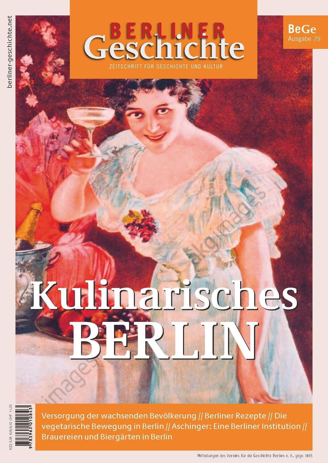 Cover: 9783962010843 | Berliner Geschichte - Zeitschrift für Geschichte und Kultur 29 | V.