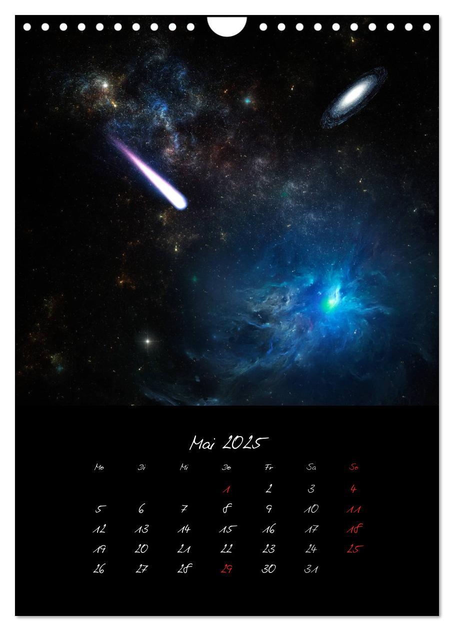 Bild: 9783457033951 | Die große Reise in dem Universum (Wandkalender 2025 DIN A4 hoch),...