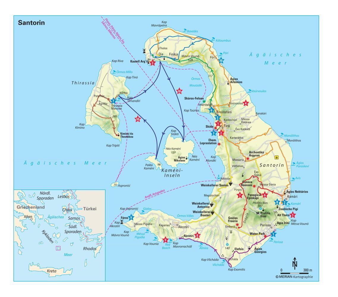Bild: 9783834229687 | MERIAN live! Reiseführer Santorin | Mit Extra-Karte zum Herausnehmen