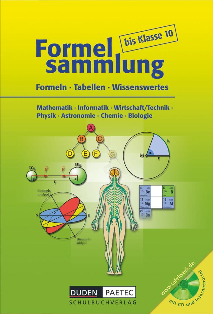 Cover: 9783898187107 | Formelsammlung bis Klasse 10 mit CD-ROM | Rolf Langenhan | Buch | 2004