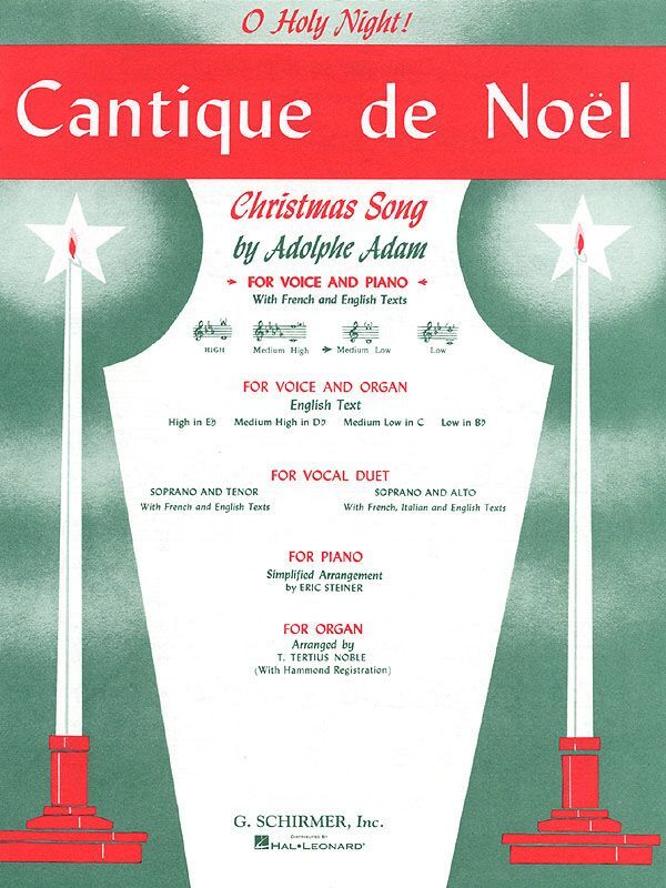 Cover: 9780793553426 | Cantique de Noel (O Holy Night) | Medium Low Voice (in C) and Piano