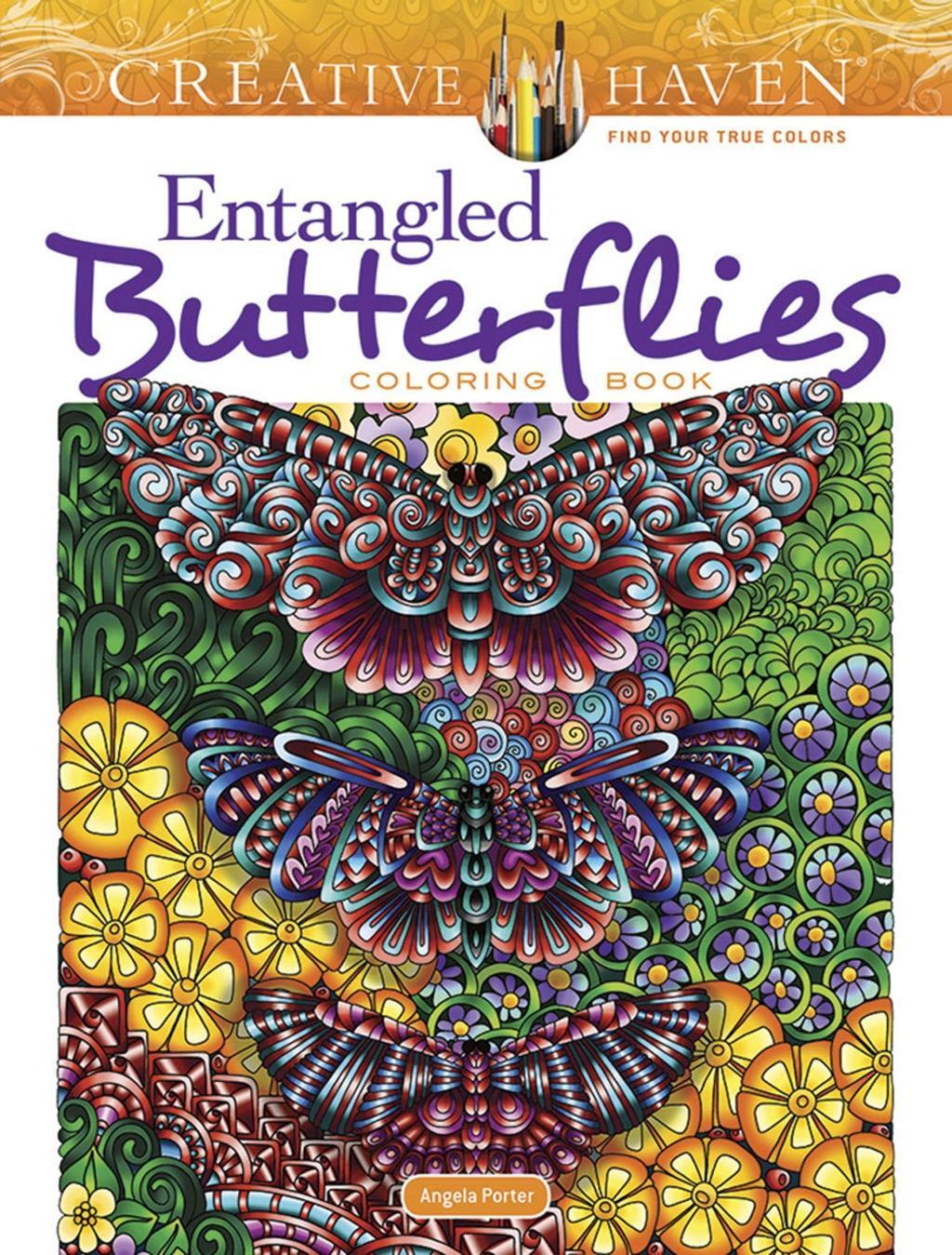 Cover: 9780486828145 | Creative Haven Entangled Butterflies Coloring Book | Angela Porter