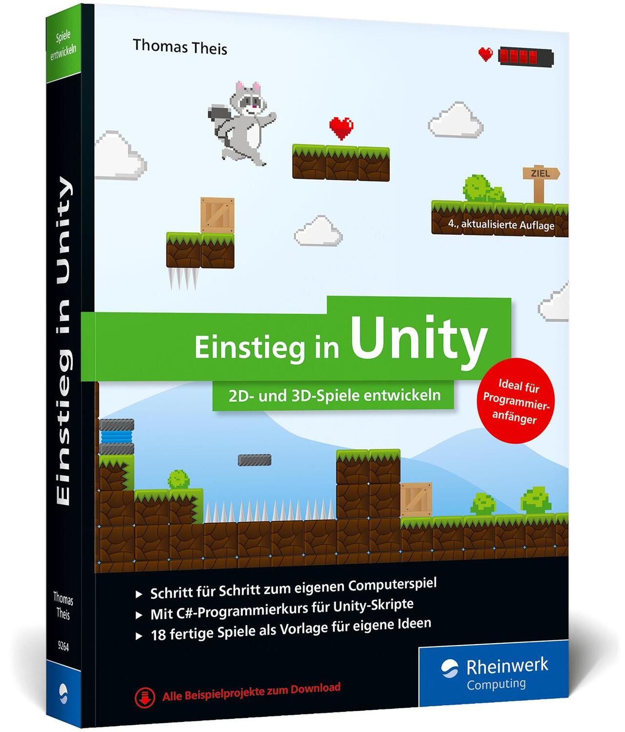Cover: 9783836292641 | Einstieg in Unity | Thomas Theis | Taschenbuch | Rheinwerk Computing