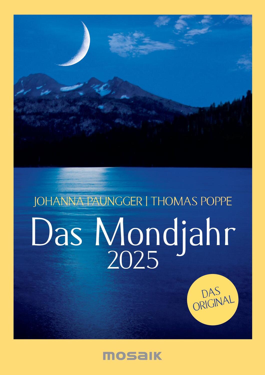 Cover: 9783442319831 | Das Mondjahr 2025 - s/w Taschenkalender | Das Original | Kalender
