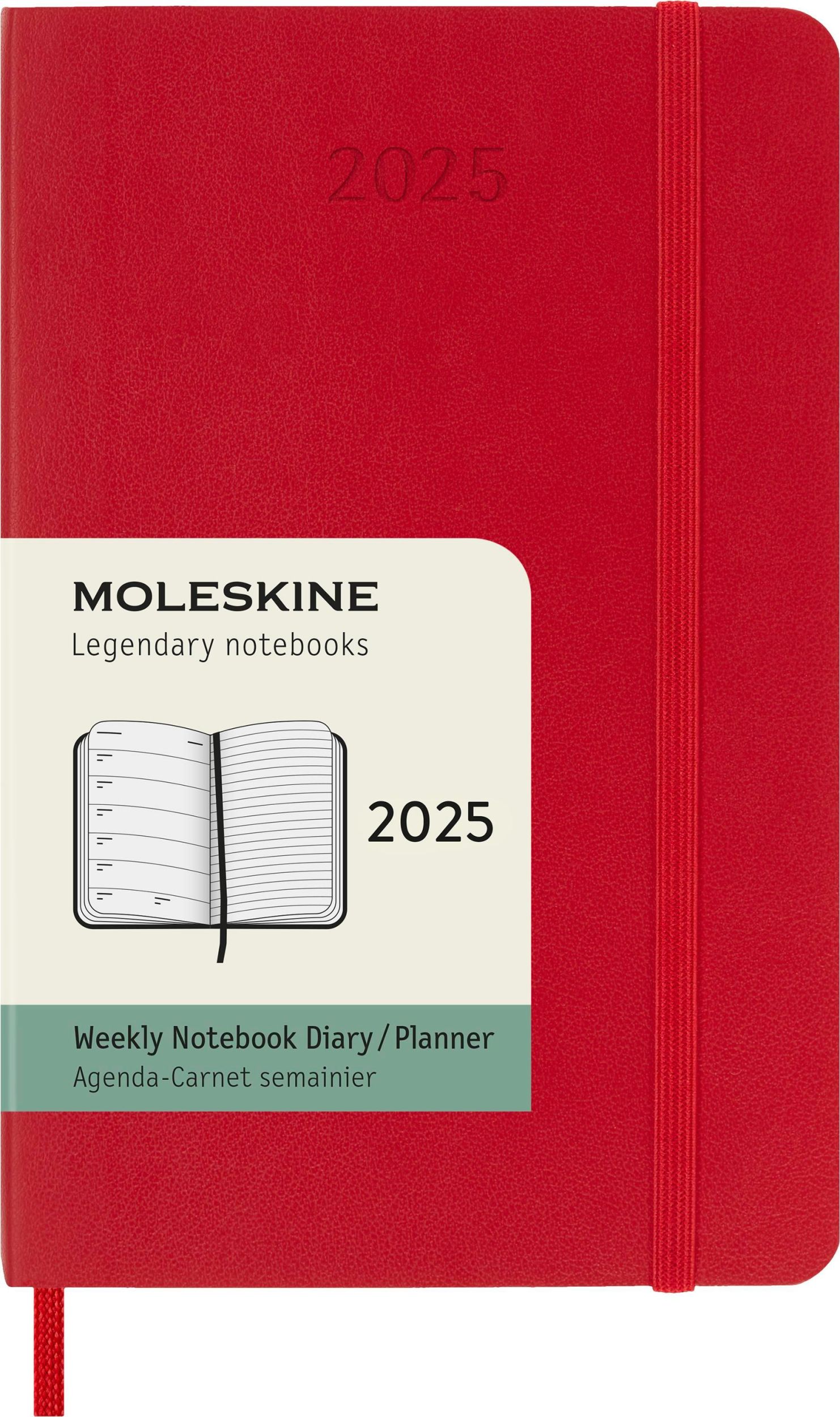 Cover: 8056999270391 | Moleskine 12 Monate Wochen Notizkalender 2025, Pocket/A6, 1 Wo = 1...