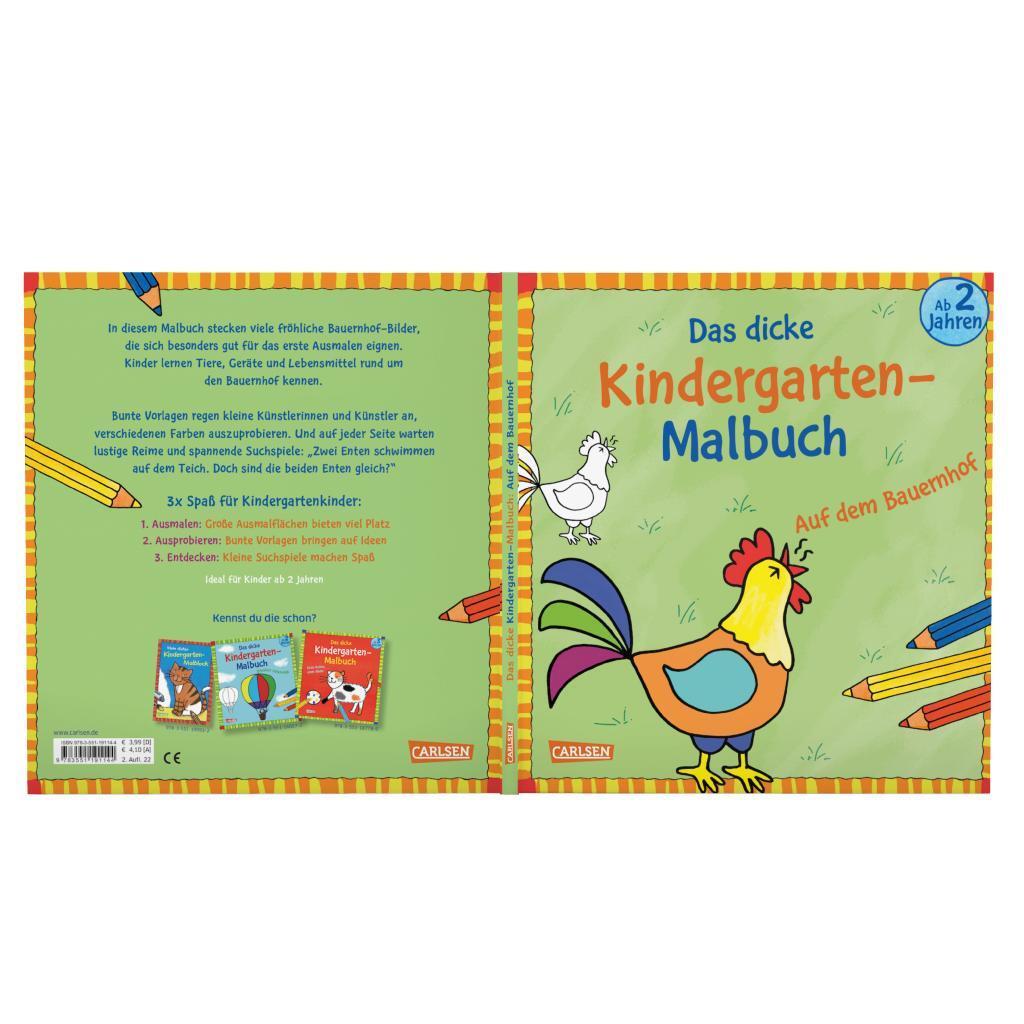 Bild: 9783551191144 | Ausmalbilder für Kita-Kinder: Das dicke Kindergarten-Malbuch: Auf...