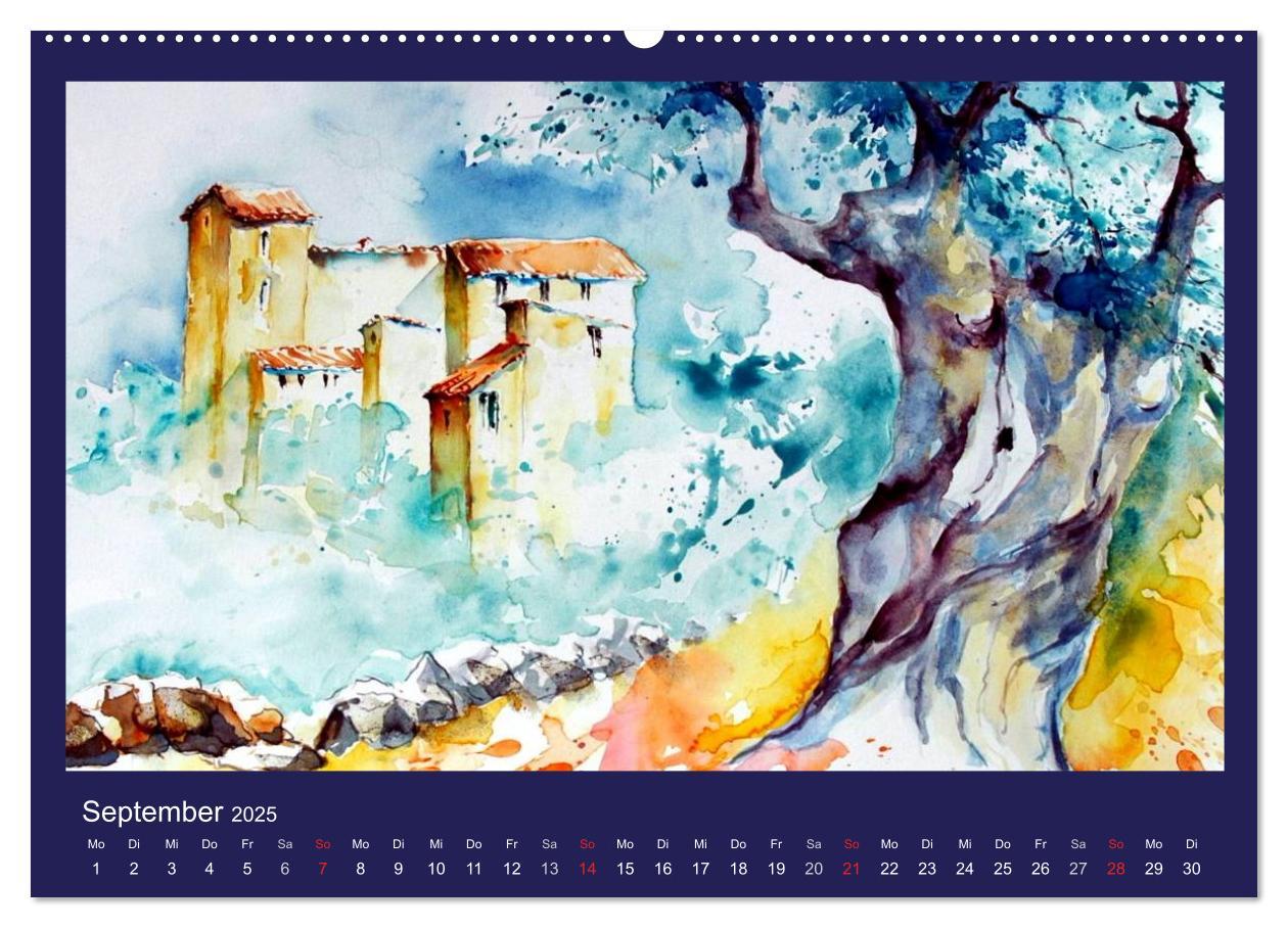 Bild: 9783435814046 | Mallorca Aquarelle (Wandkalender 2025 DIN A2 quer), CALVENDO...