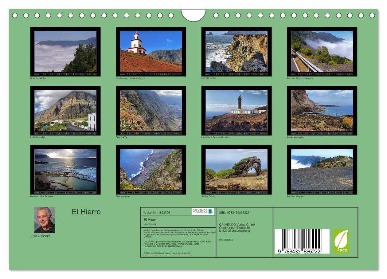 Bild: 9783435836222 | El Hierro (Wandkalender 2025 DIN A4 quer), CALVENDO Monatskalender