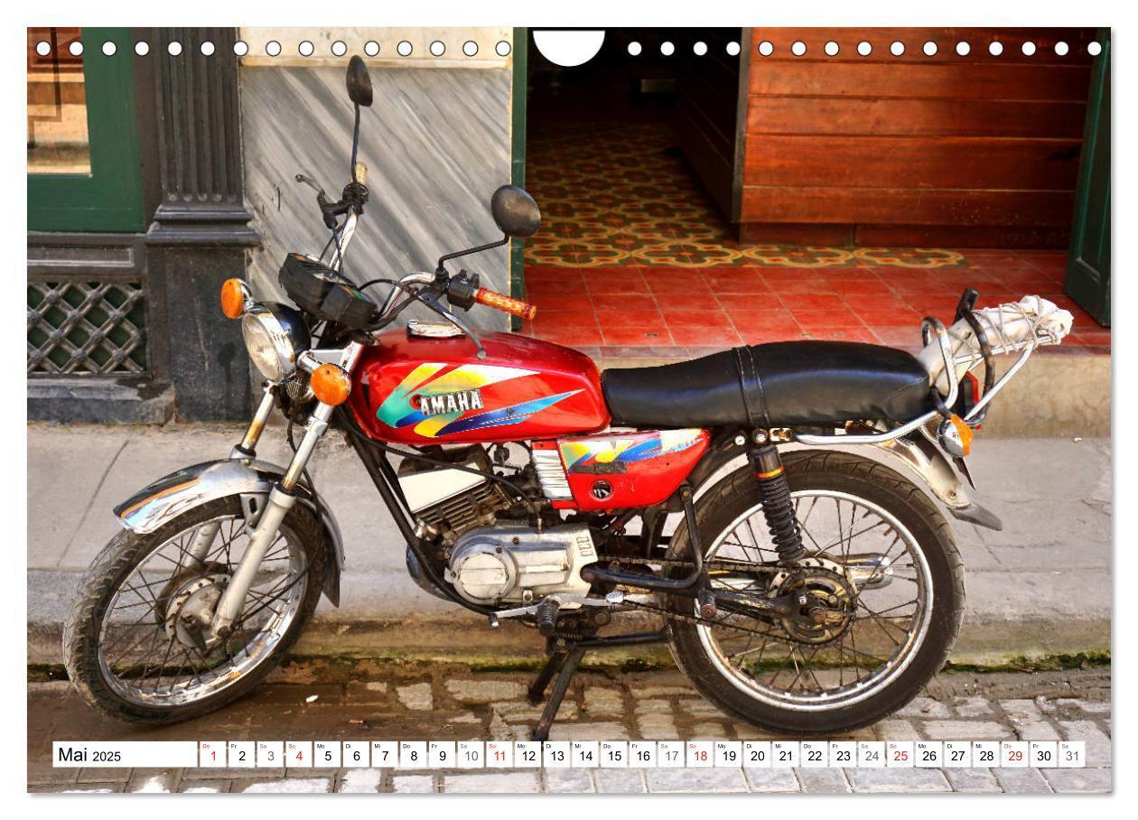 Bild: 9783435138791 | Zweirad Nostalgie - YAMAHA in Kuba (Wandkalender 2025 DIN A4 quer),...