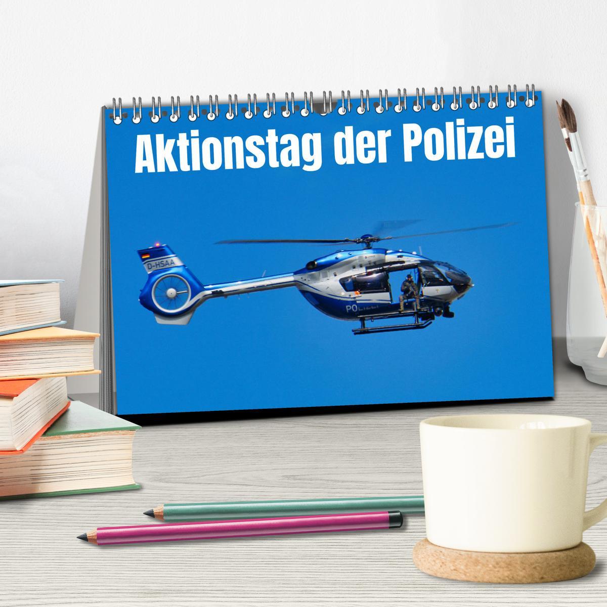 Bild: 9783383909016 | Aktionstag der Polizei (Tischkalender 2025 DIN A5 quer), CALVENDO...