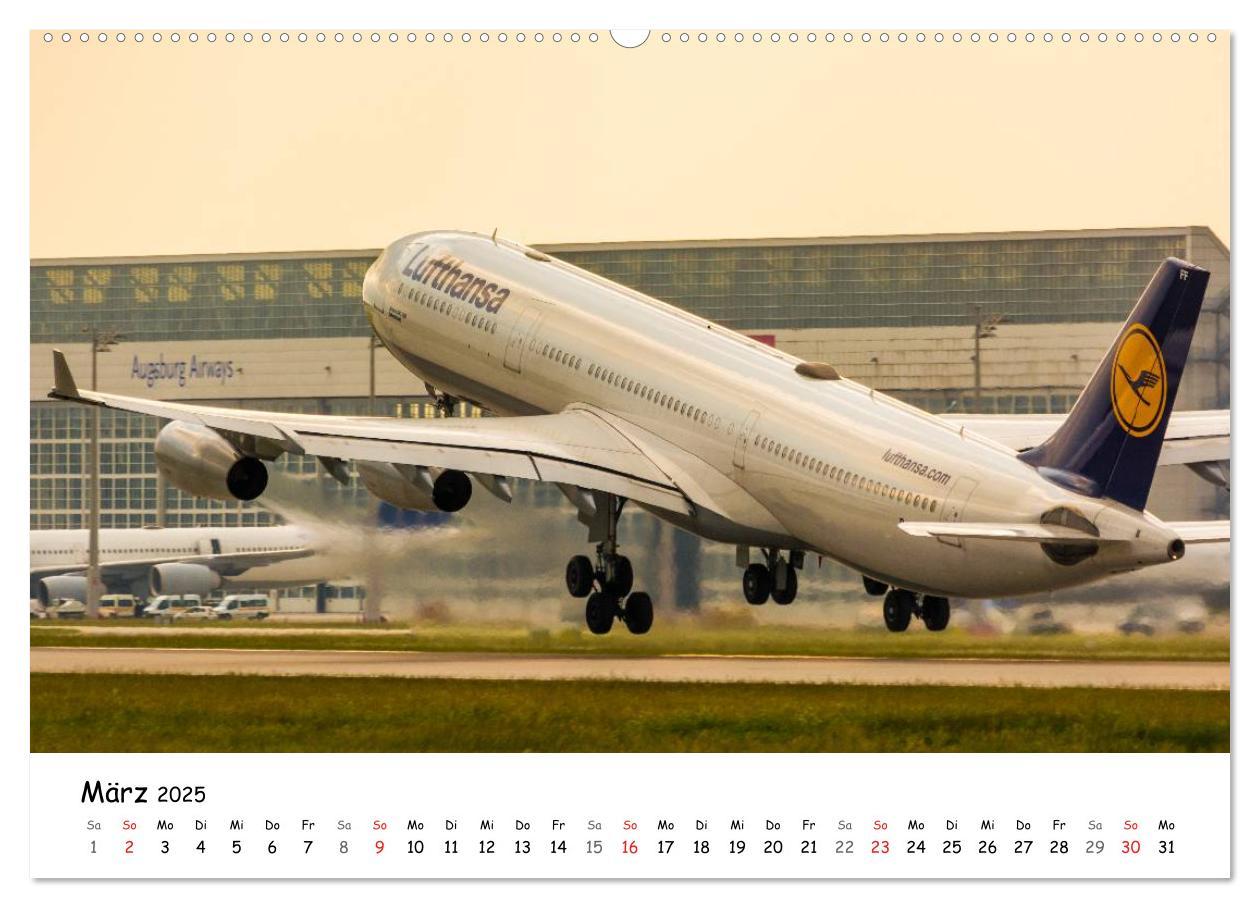 Bild: 9783435686803 | Airliner in München / 2025 (Wandkalender 2025 DIN A2 quer),...