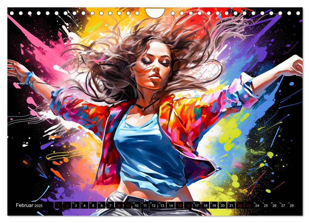 Bild: 9783383851858 | Color Dance Art (Wandkalender 2025 DIN A4 quer), CALVENDO...