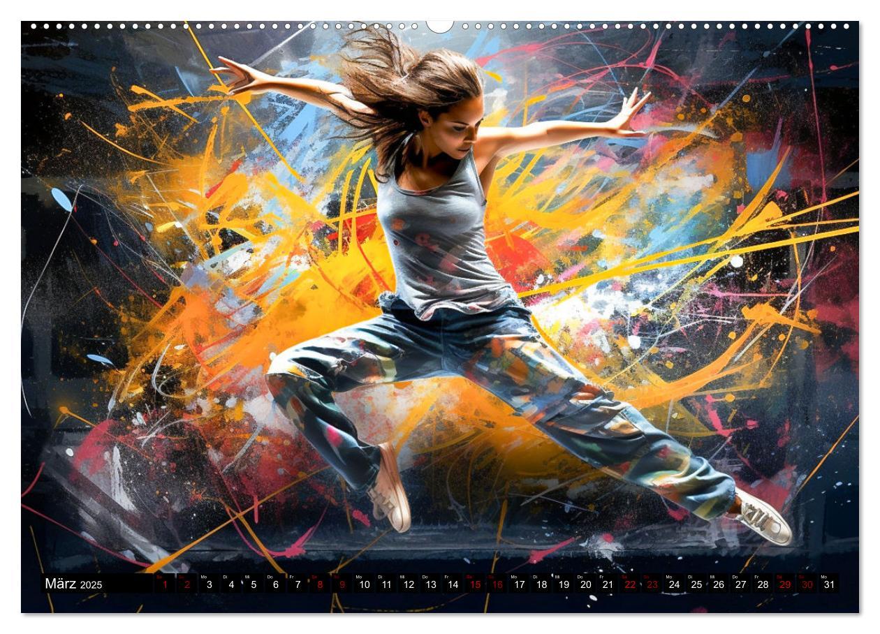 Bild: 9783383877599 | Color Dance Art (Wandkalender 2025 DIN A2 quer), CALVENDO...