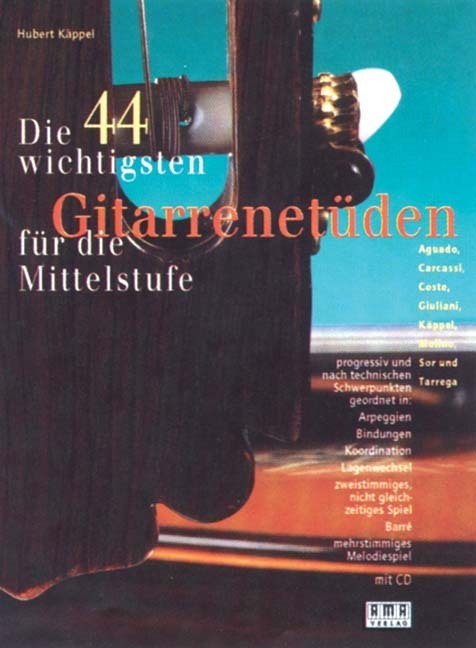 Cover: 9783927190948 | Die 44 wichtigsten Gitarrenetüden für die Mittelstufe | Hubert Käppel