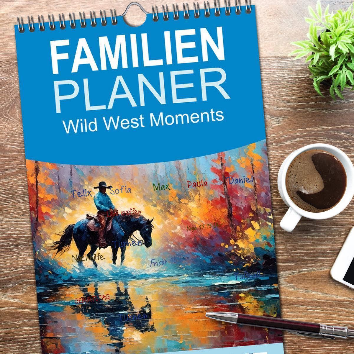 Bild: 9783457194638 | Familienplaner 2025 - Wild West Moments mit 5 Spalten...