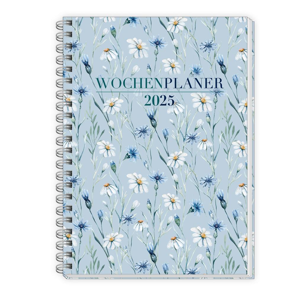 Cover: 4251901507068 | Trötsch Wochenplaner A5 mit Wire-O Blumen 2025 | Taschenkalender | KG