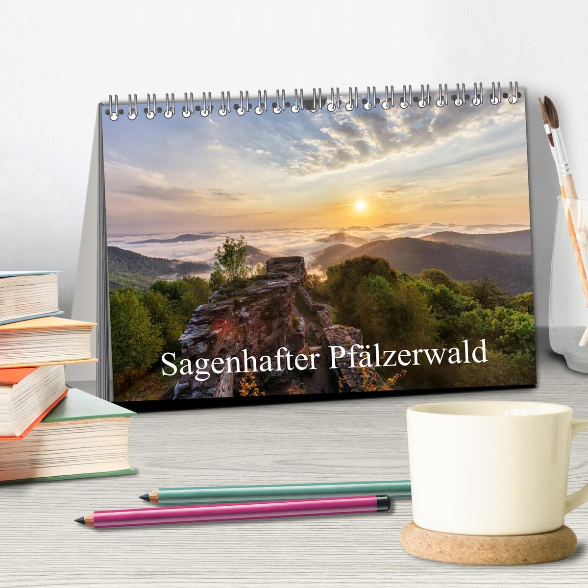 Bild: 9783435433506 | Sagenhafter Pfälzerwald (Tischkalender 2025 DIN A5 quer), CALVENDO...