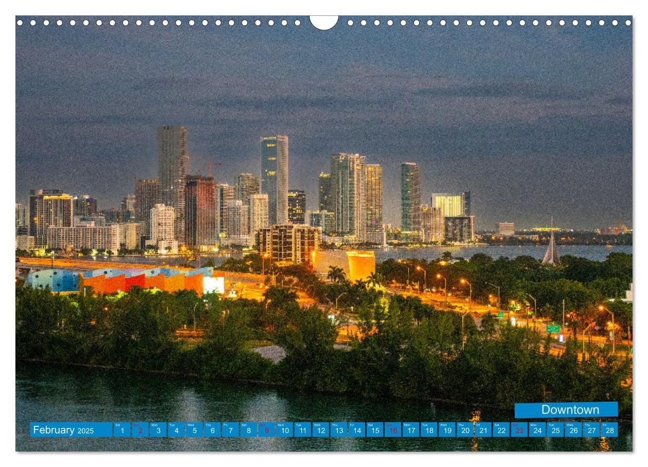 Bild: 9781325925773 | Colorful Miami (Wall Calendar 2025 DIN A3 landscape), CALVENDO 12...