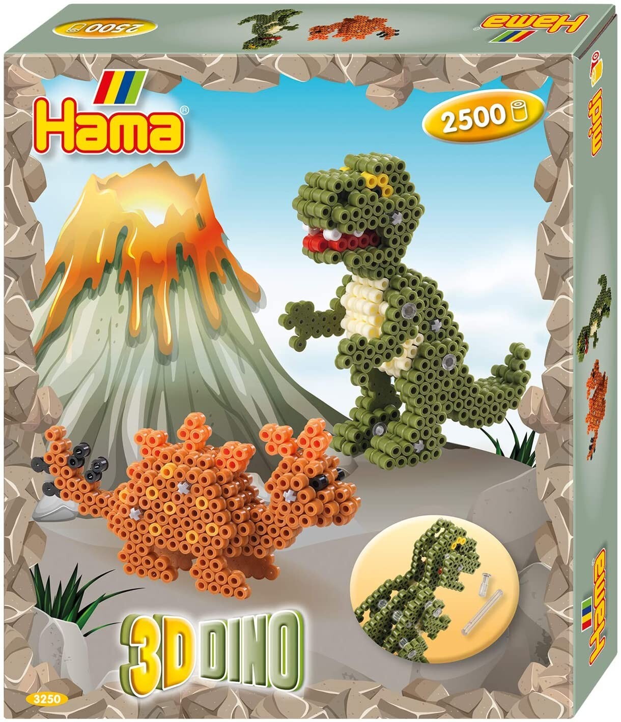 Cover: 28178032500 | Hama 3250 - Geschenkpackung 3D Dinos, Bügelperlen Midi, ca. 2500...