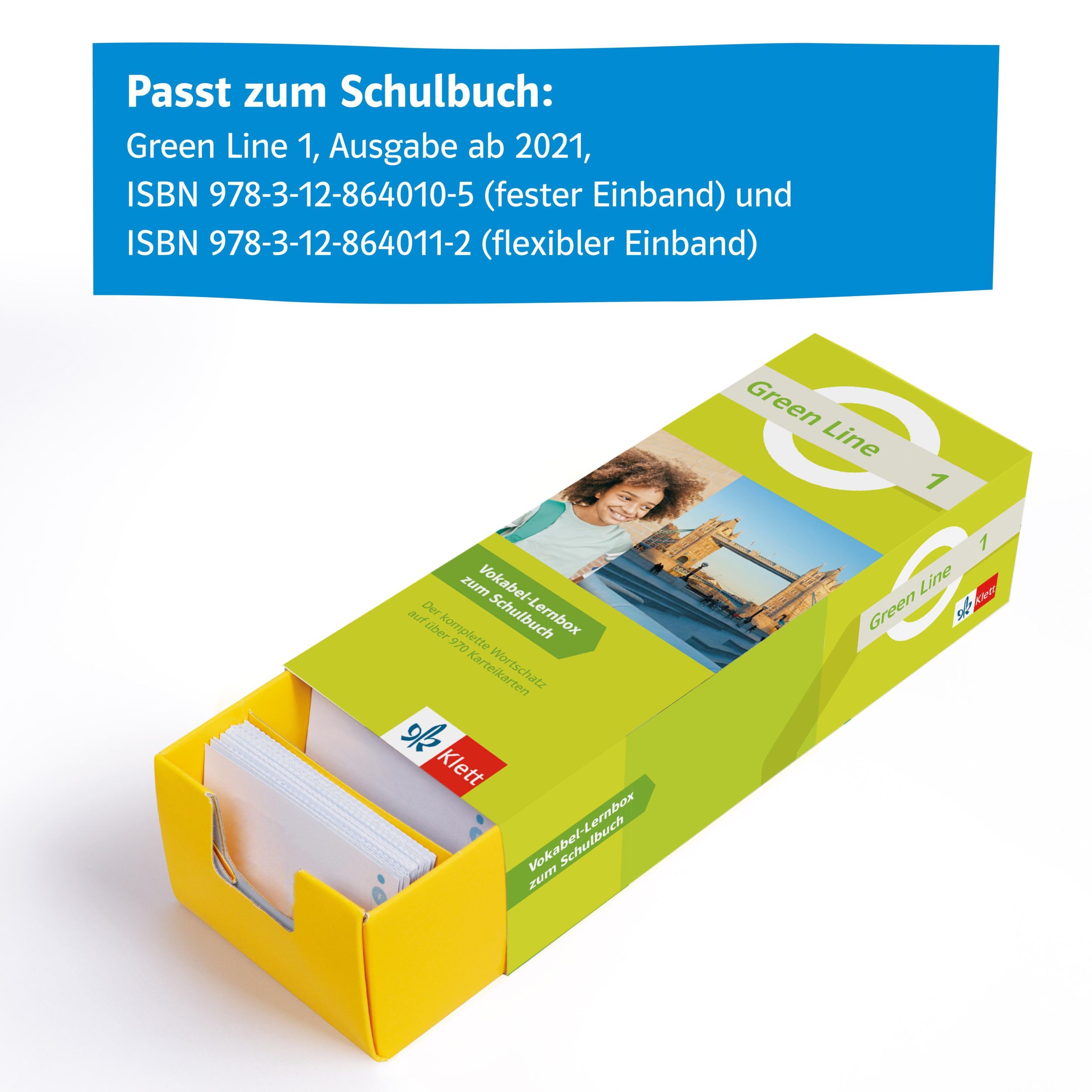 Bild: 9783129240694 | Green Line 1 (ab 2021) Klasse 5 - Vokabel-Lernbox zum Schulbuch | Buch