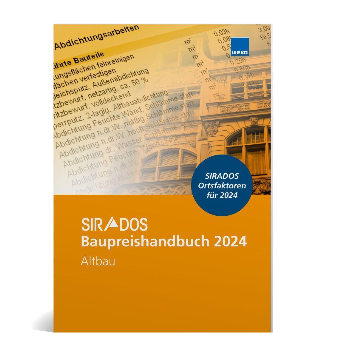 Cover: 9783811105140 | SIRADOS Baupreishandbuch Altbau 2024 | Taschenbuch | Deutsch | 2024