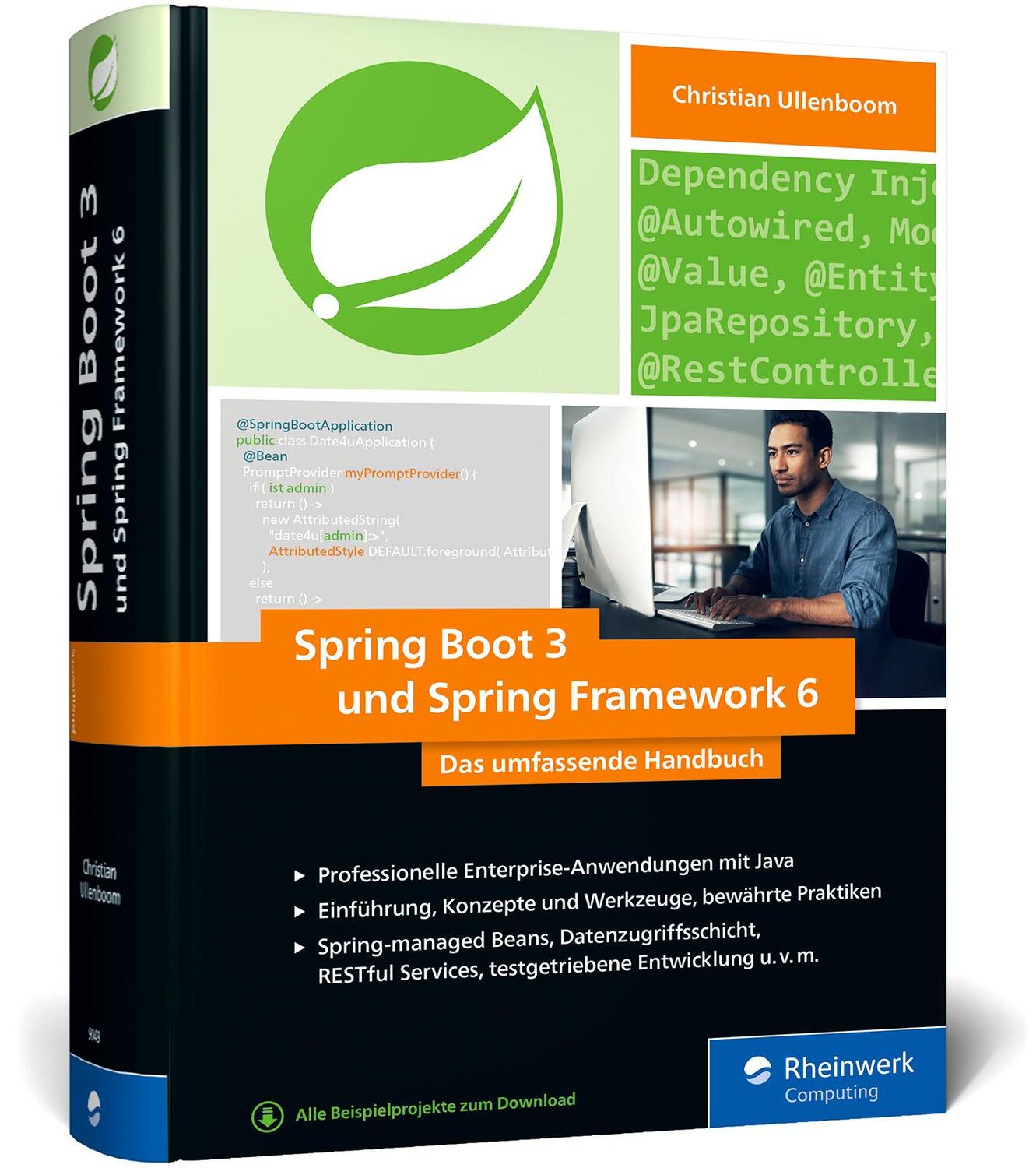 Cover: 9783836290494 | Spring Boot 3 und Spring Framework 6 | Christian Ullenboom | Buch