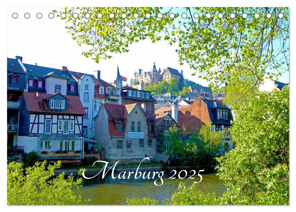 Cover: 9783435481798 | Marburg 2025 (Tischkalender 2025 DIN A5 quer), CALVENDO Monatskalender