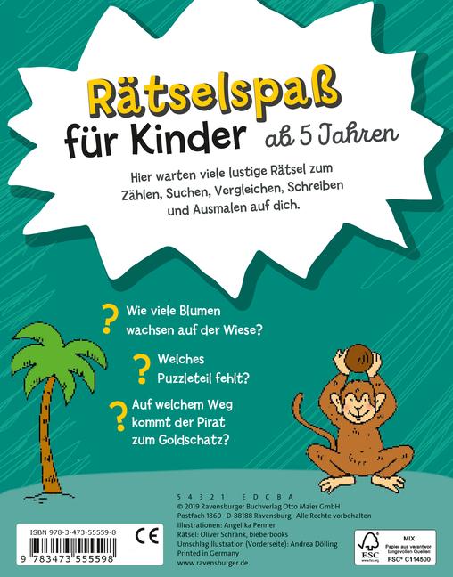 Bild: 9783473555598 | Mein Vorschul-Rätselblock | Angelika Penner (u. a.) | Taschenbuch