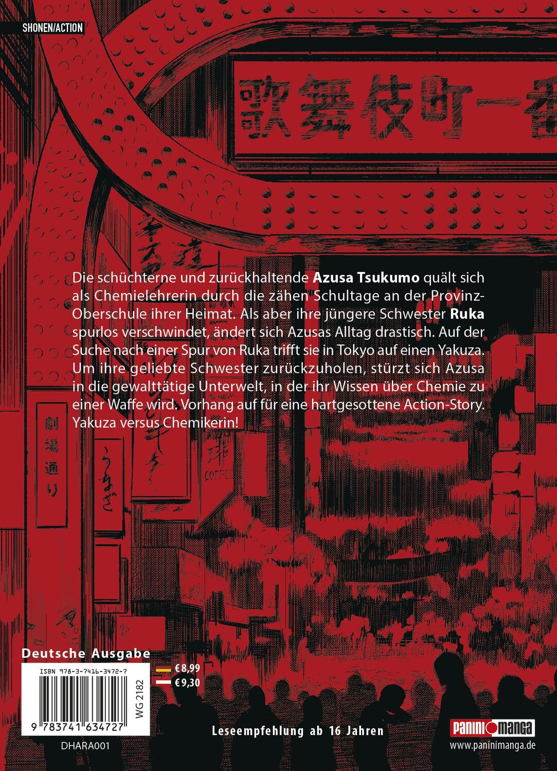Rückseite: 9783741634727 | Harahara Sensei - Die tickende Zeitbombe 01 | Bd. 1 | Yanagi Takakuchi