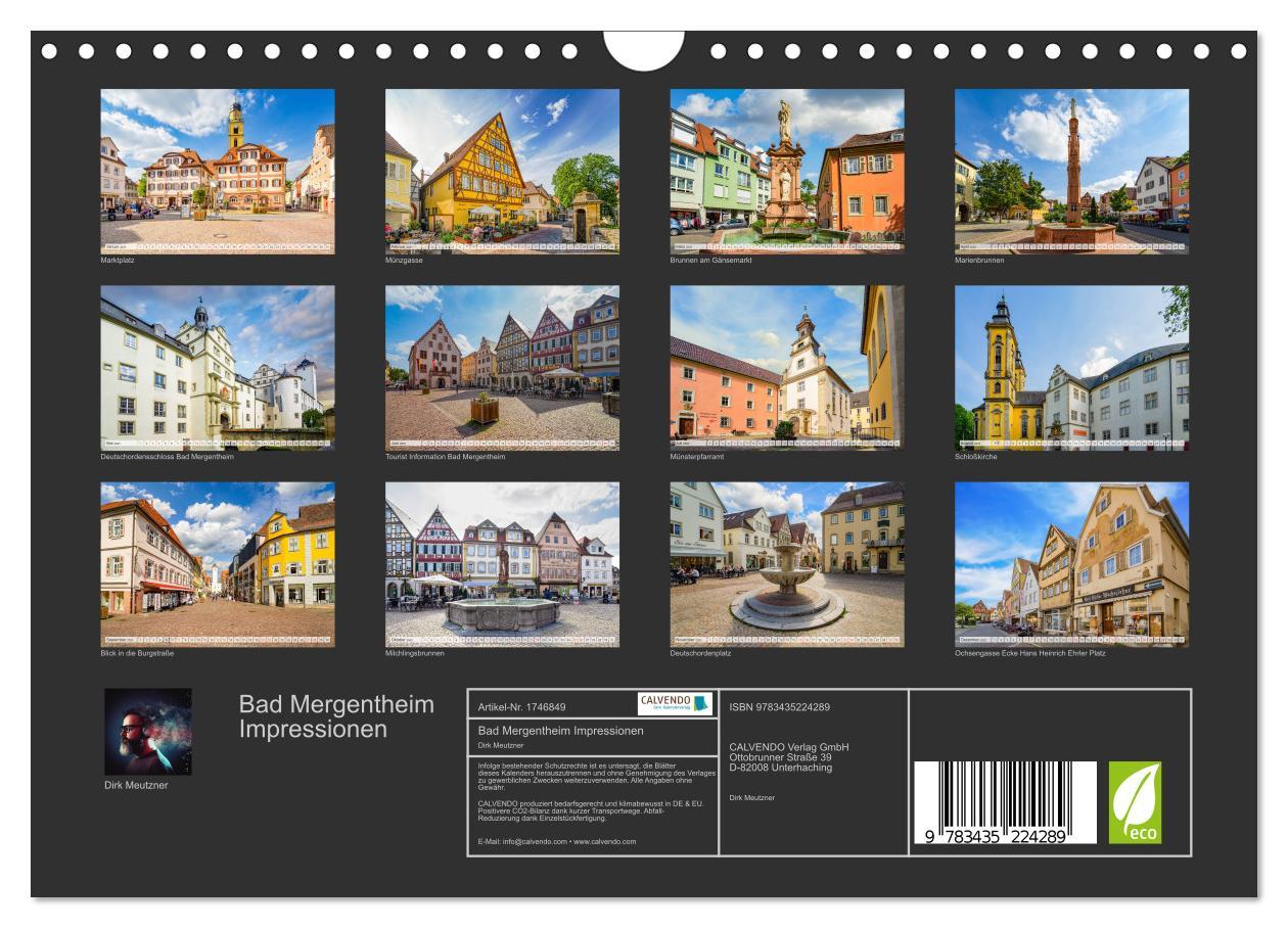 Bild: 9783435224289 | Bad Mergentheim Impressionen (Wandkalender 2025 DIN A4 quer),...